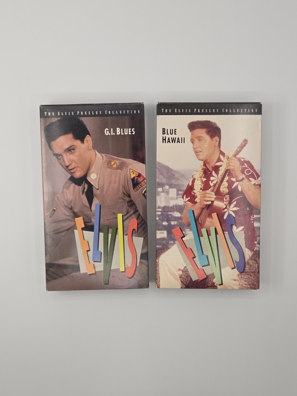 Elvis Presley VHS Set - G.I. Blues & Blue Hawaii 90s Collection W/ Promo Insert